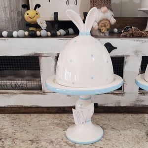 Valerie Parr Hill Dome Pedestal Stand NIB Easter Pastel Blue 2 of 2